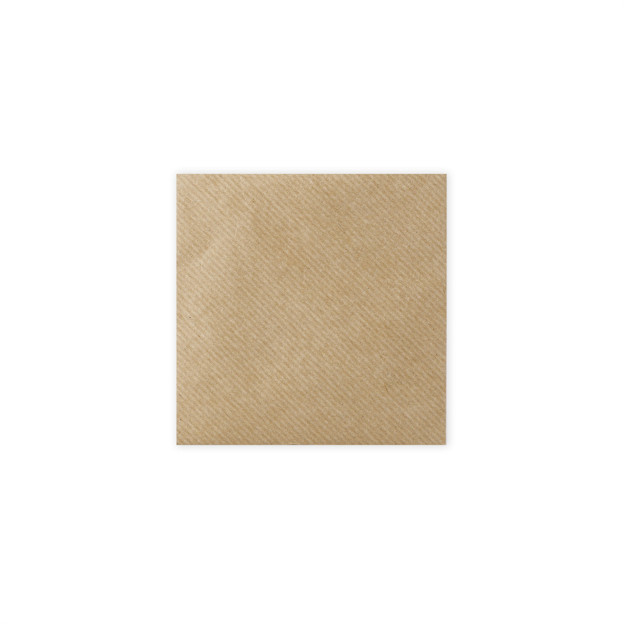 Geripptes Kraftpapier-Kuvert 116x116 mm