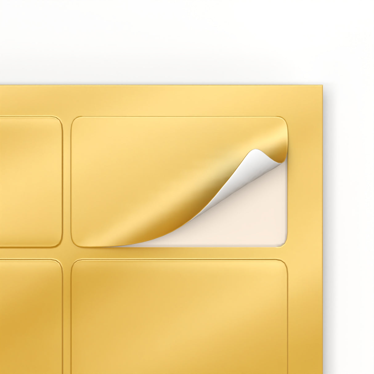 Rechteckige Klebeetiketten