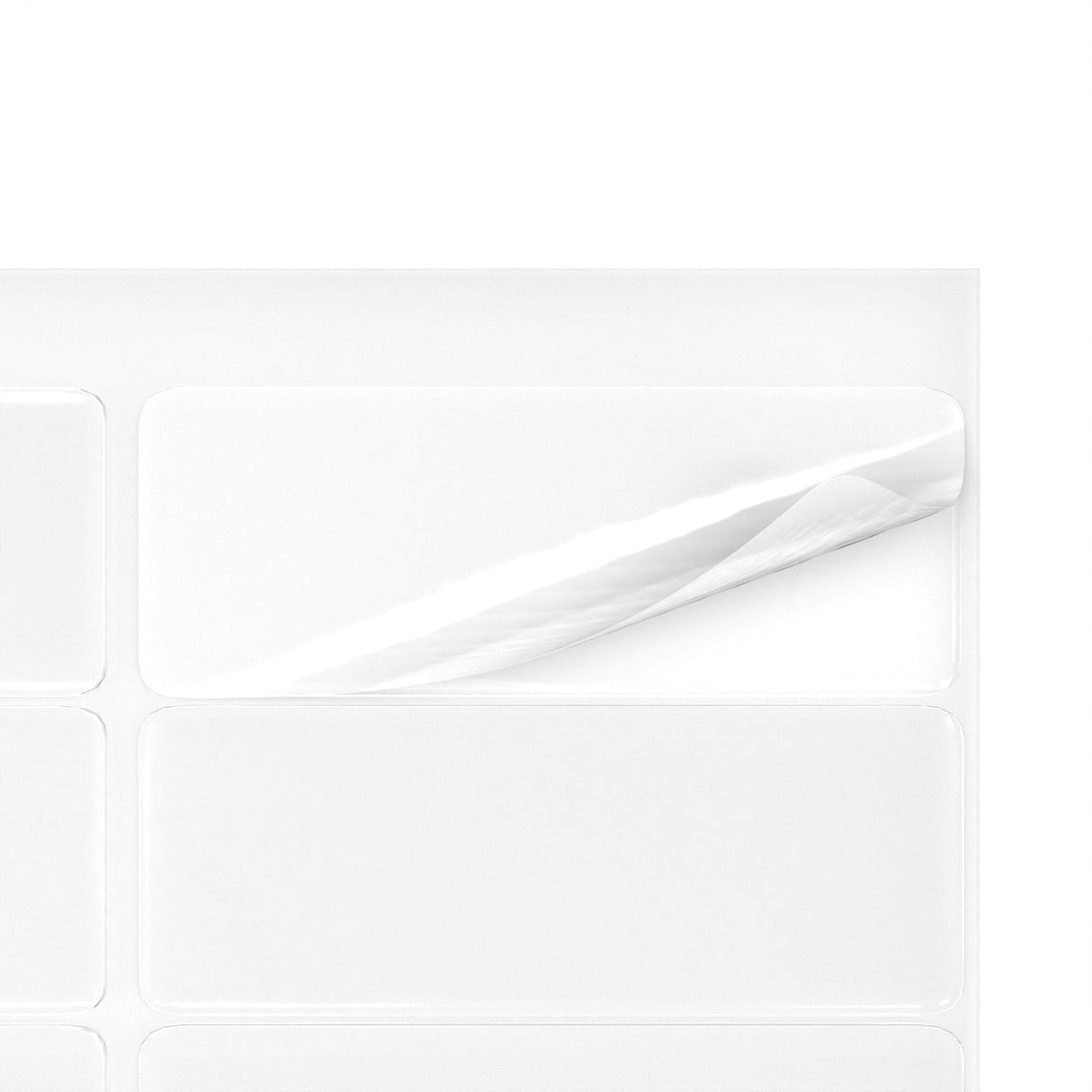 Rechteckige Klebeetiketten