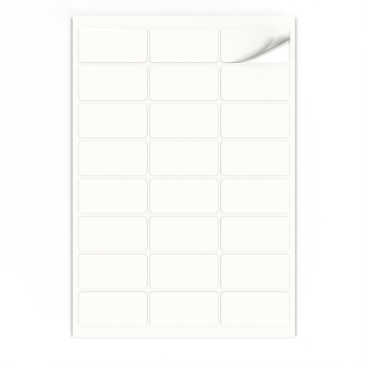 Rechteckige Klebeetiketten