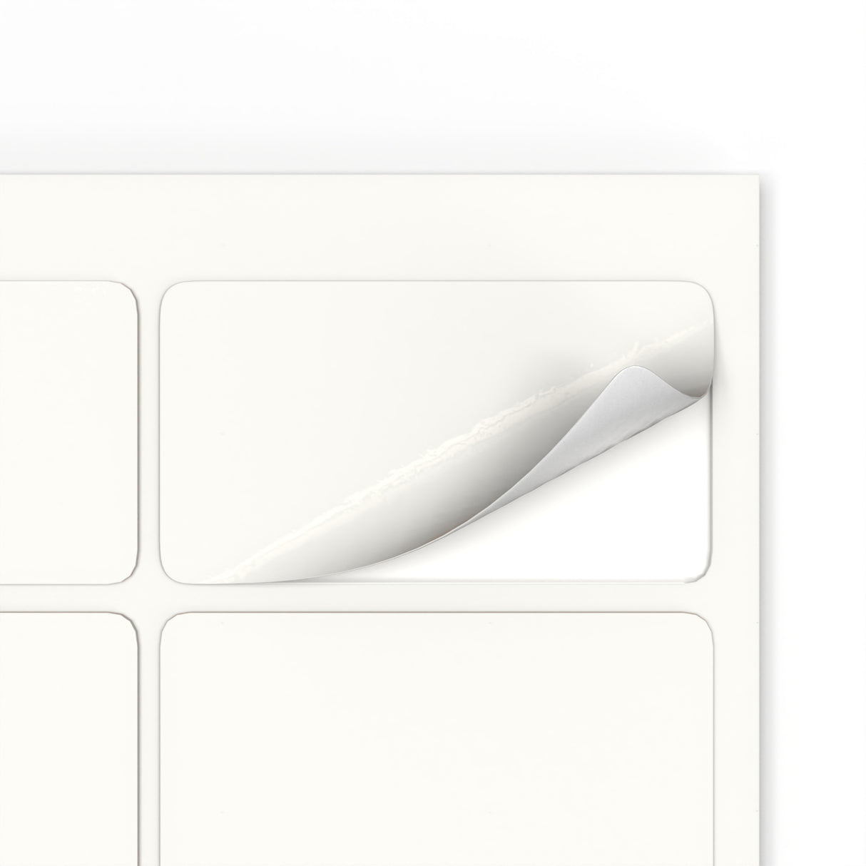 Rechteckige Klebeetiketten