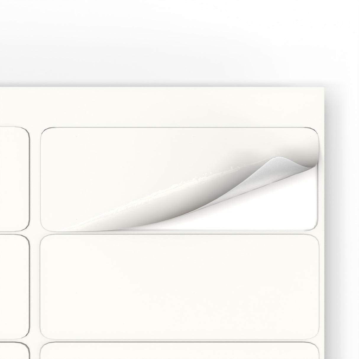 Rechteckige Klebeetiketten