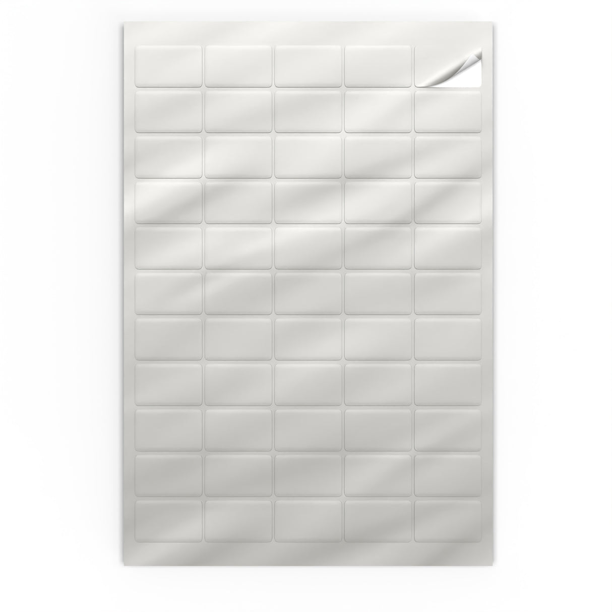 Rechteckige Klebeetiketten