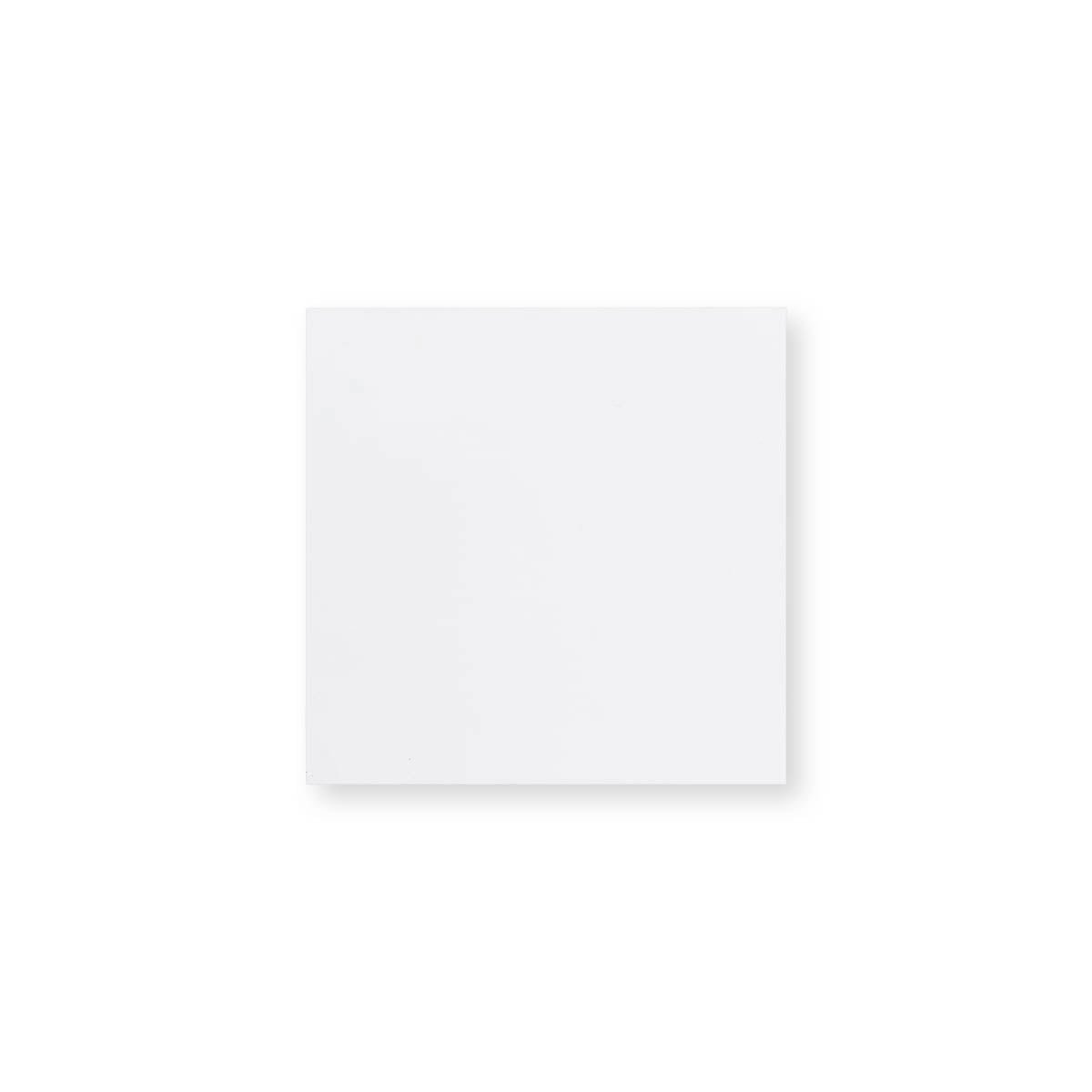 Weißes Kuvert - Gerade Klappe 120x120 mm
