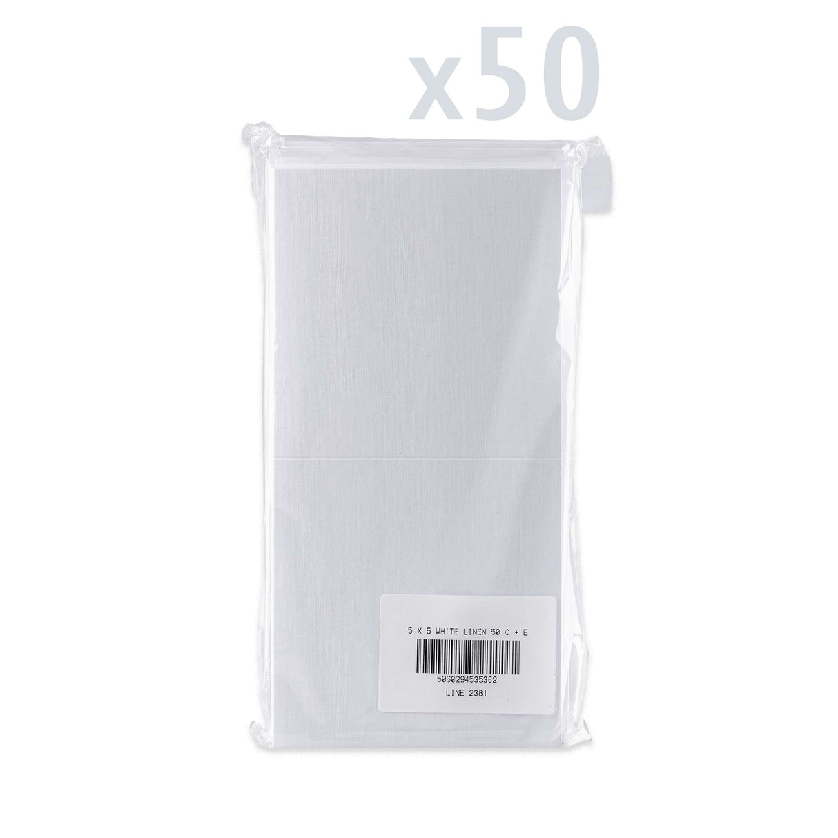 Leinenstruktur-Karten und Kuverts – Packung