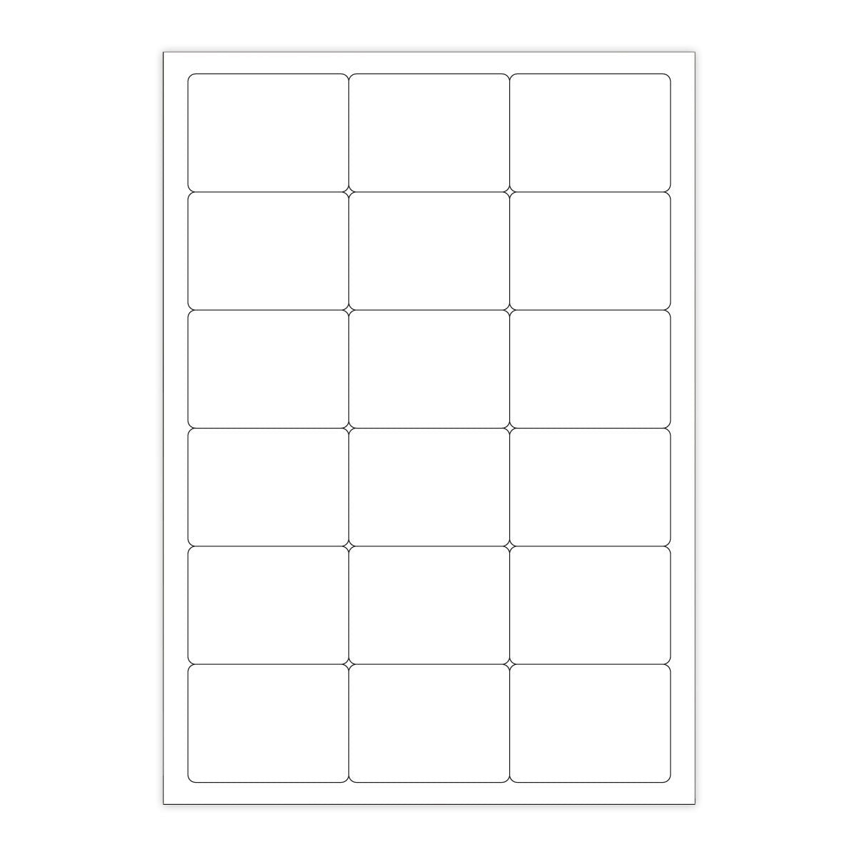 Weisser klarer klebeetiketten