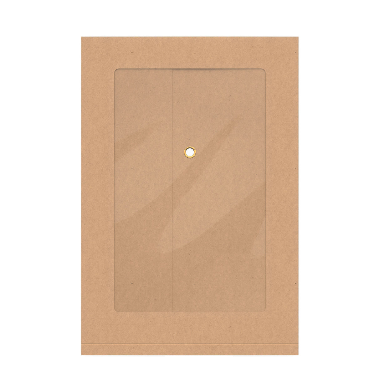 Faltentaschen mit Bindfadenverschluss und Panoramafenster