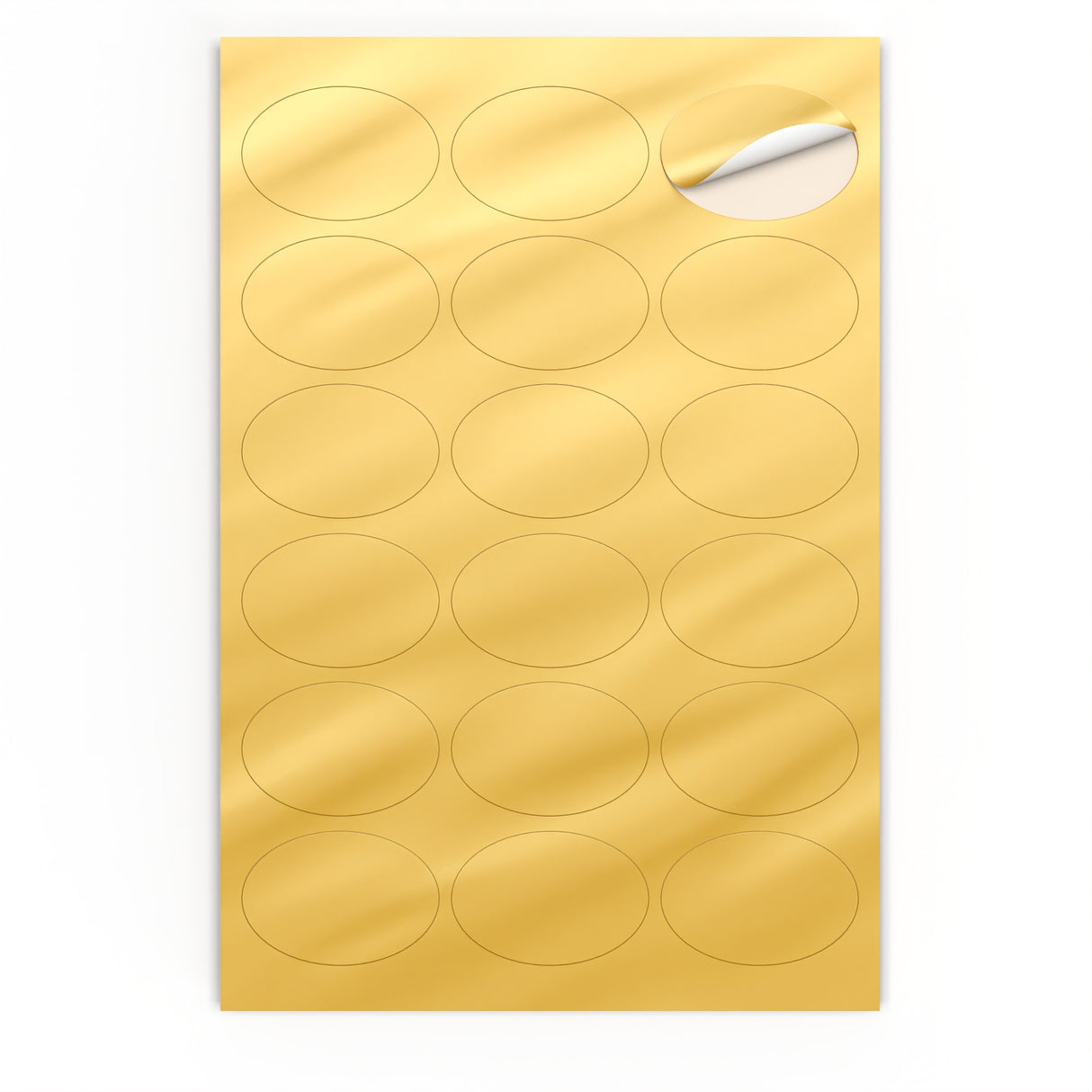 Ovale Klebeetiketten