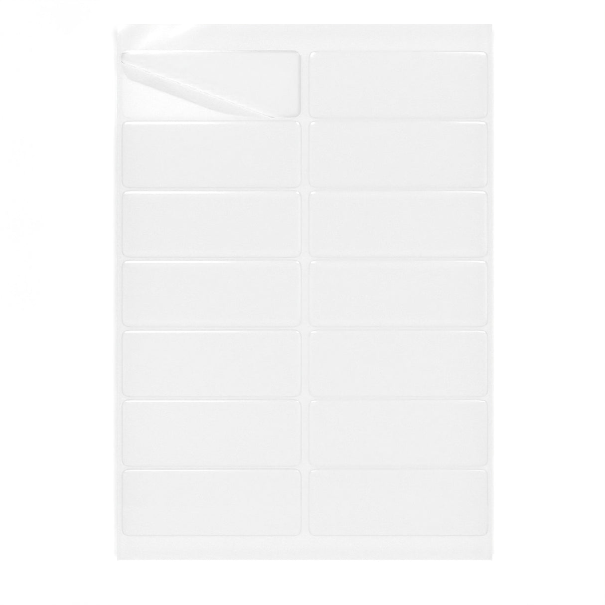  Rechteckige Klebeetiketten