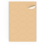 Ovale Klebeetiketten