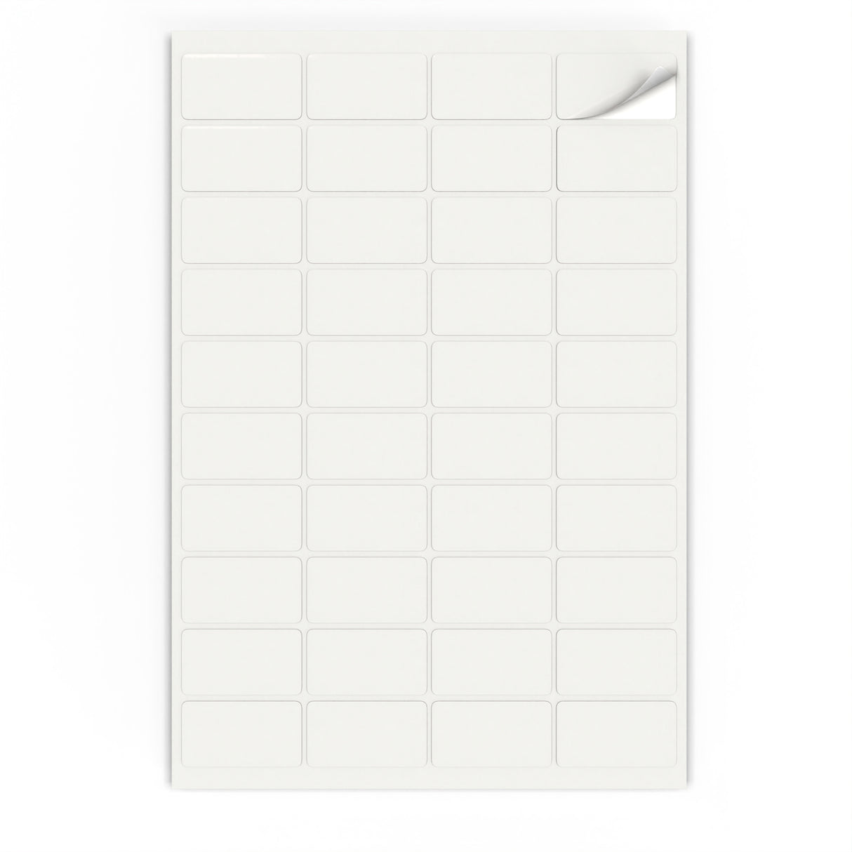  Rechteckige Klebeetiketten