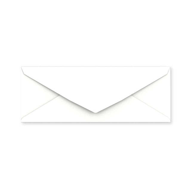 White Gummed Business Envelope (80 x 215mm)