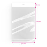 Zellophan-Beutel mit Kopflasche