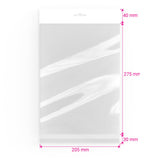 Zellophan-Beutel mit Kopflasche