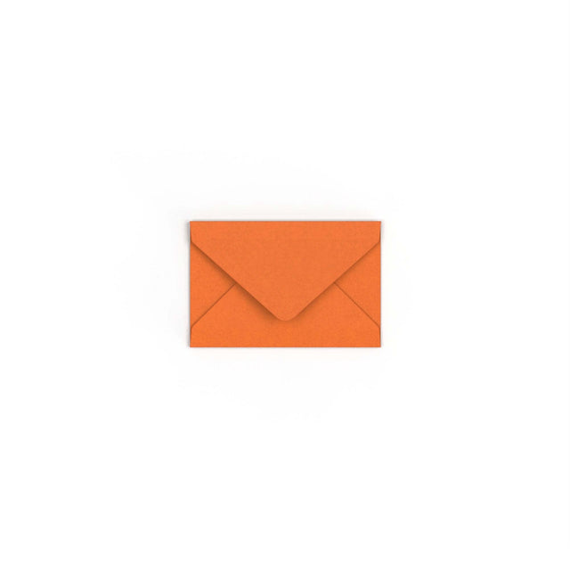 Flame Orange British Made Gummed V-Flap Envelope (62 x 94mm)