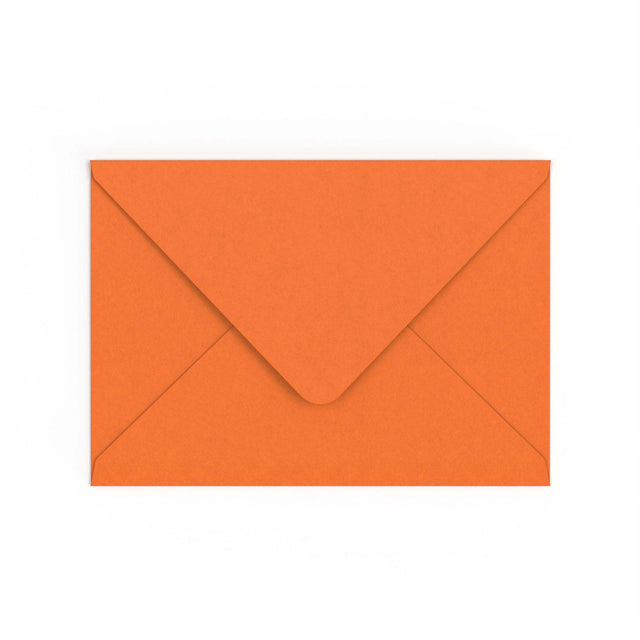C5 Flame Orange British Made Gummed V-Flap Envelope (162 x 229mm)