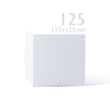 Weiße Karten und Kuverts mit Wellenrand – Packung