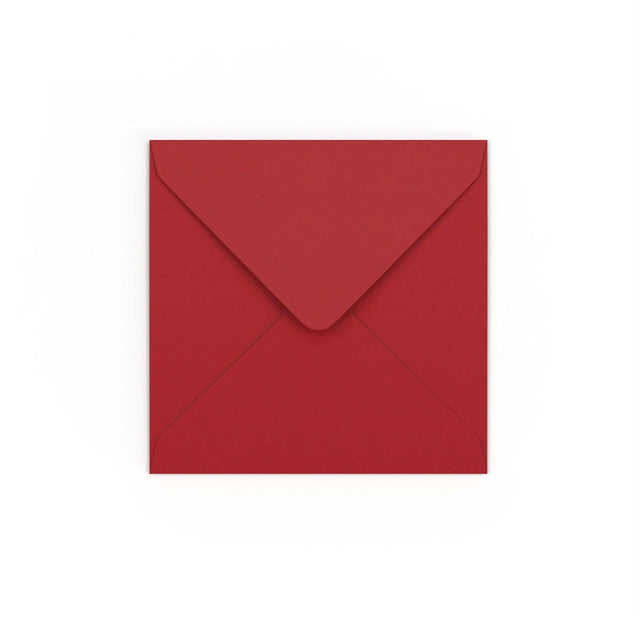 Dark Red Gummed V-Flap Envelope (130 x 130mm)