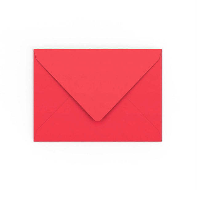 Bright Red Gummed V-Flap Envelope (133 x 184mm)
