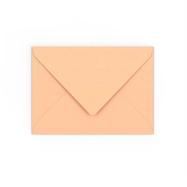 Salmon Pink Gummed V-Flap Envelope (133 x 184mm)