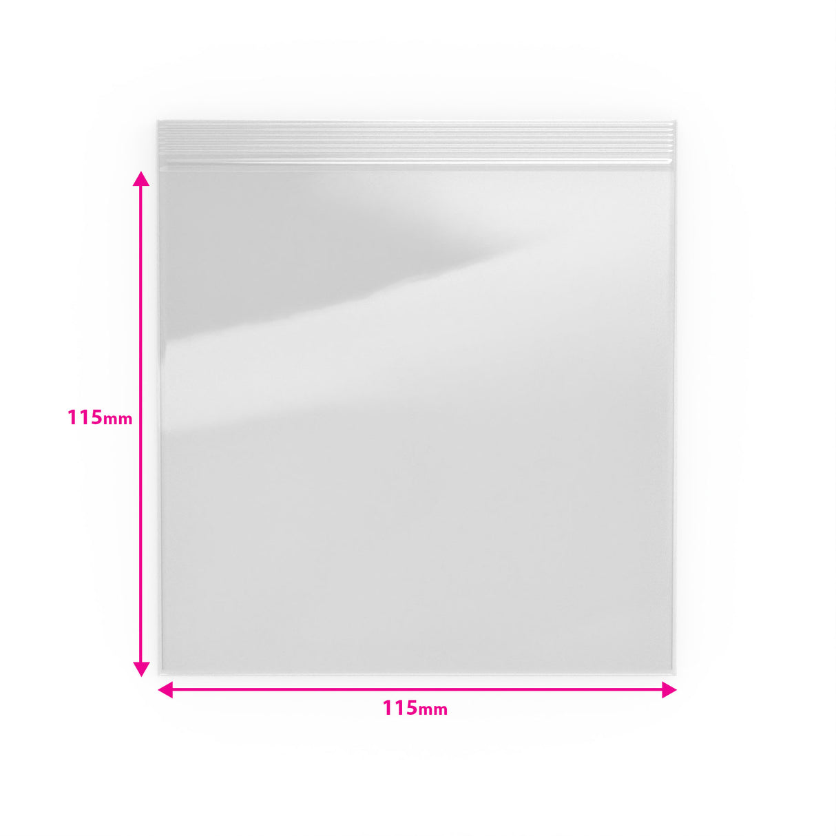 Transparente Druckverschlussbeutel