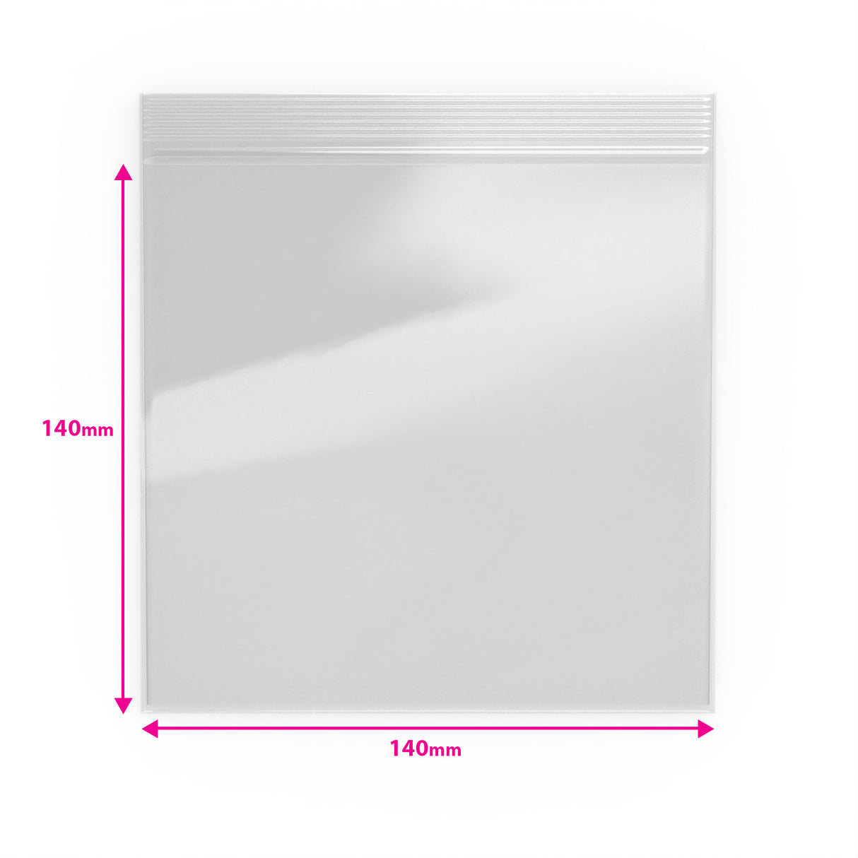 Transparente Druckverschlussbeutel