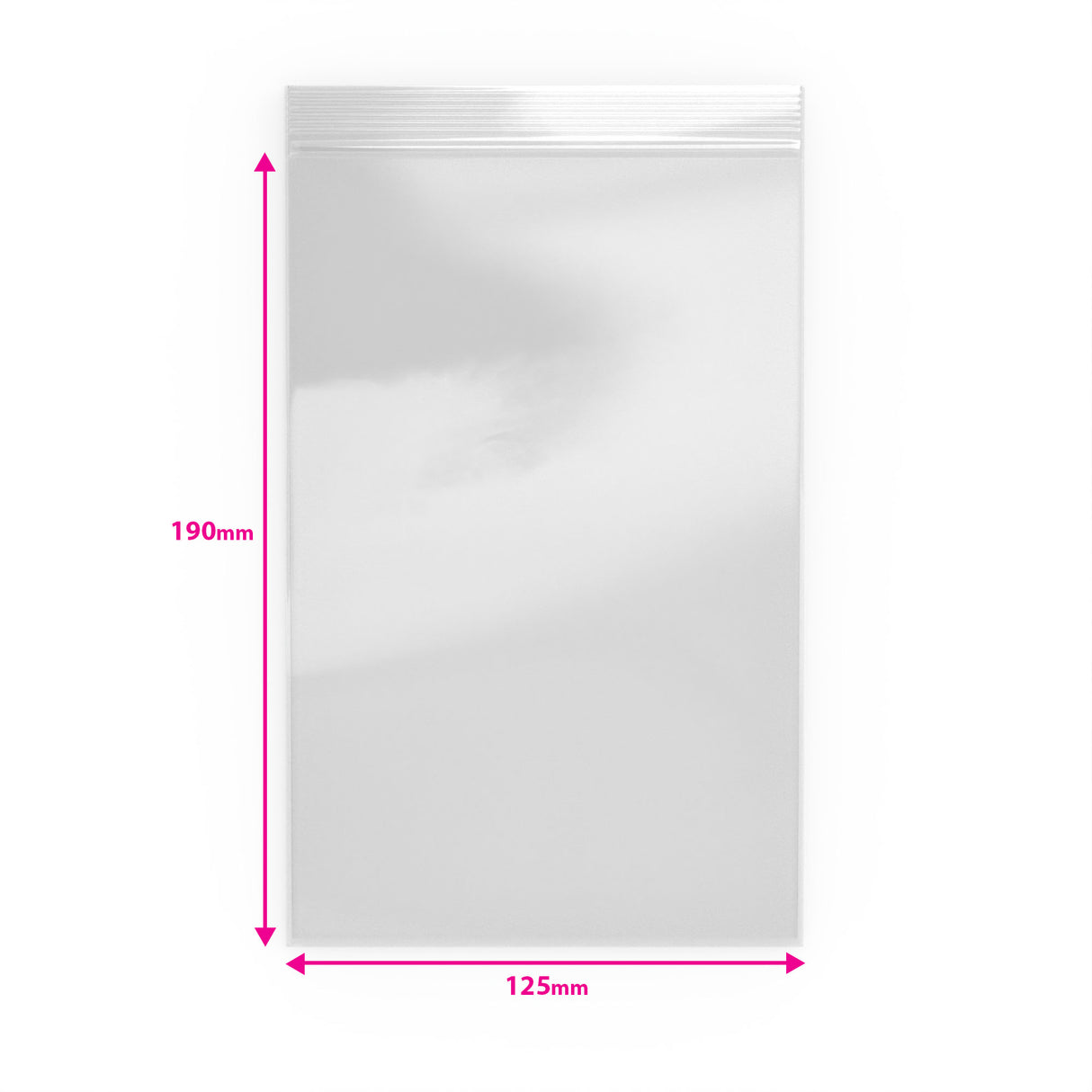 Transparente Druckverschlussbeutel