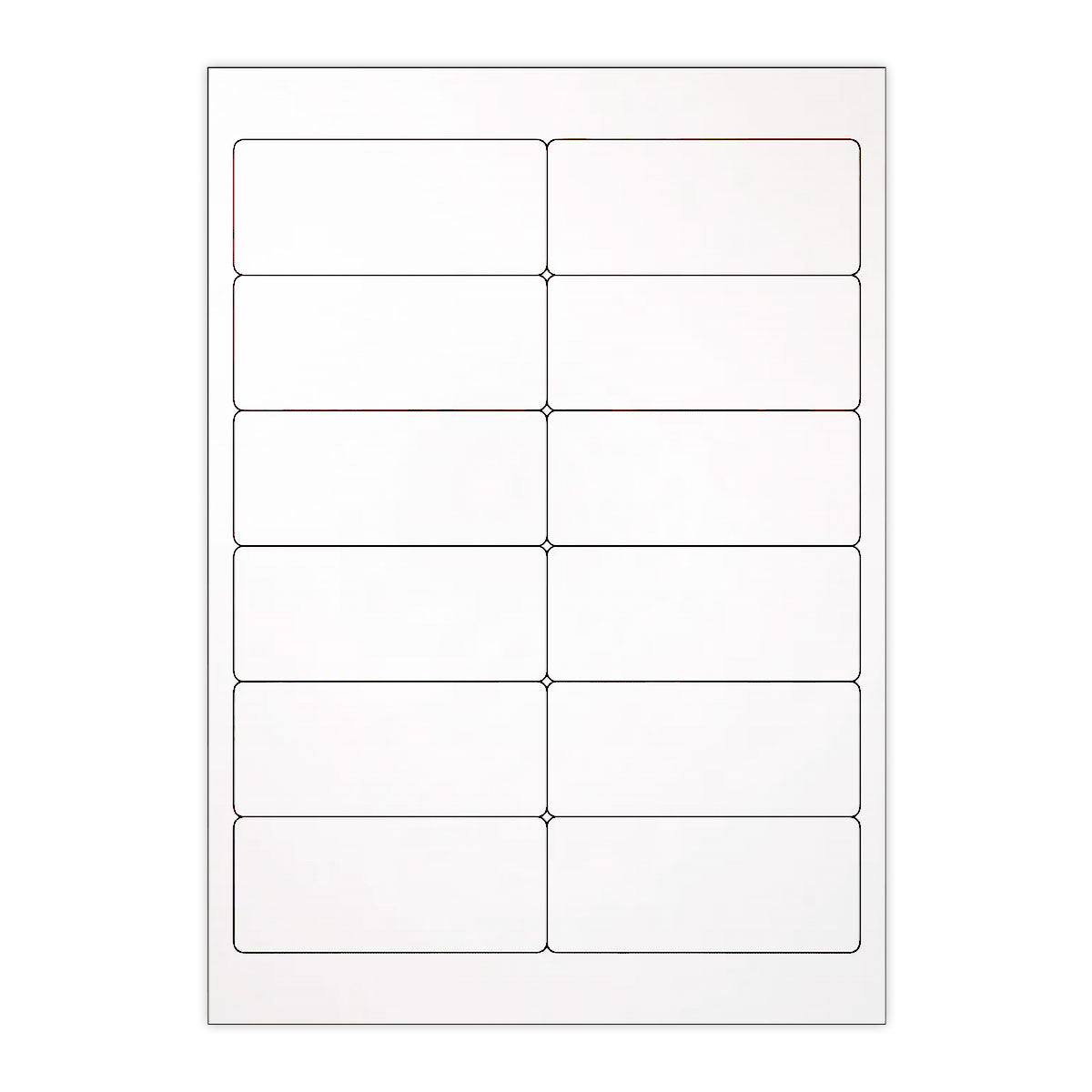 Weisser klarer klebeetiketten