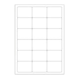 Weisser klarer klebeetiketten