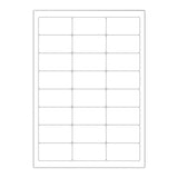 Weisser klarer klebeetiketten