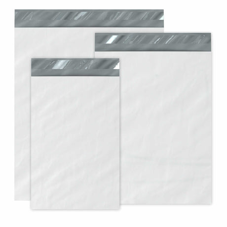 Weiße Polyethylen-Mailing Versandtasche