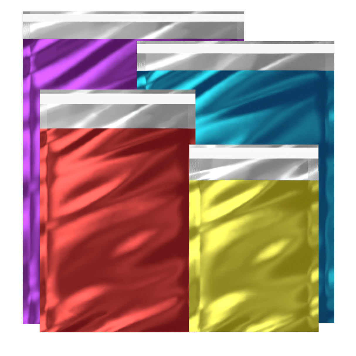 Farbige Glänzende Folienumschläge